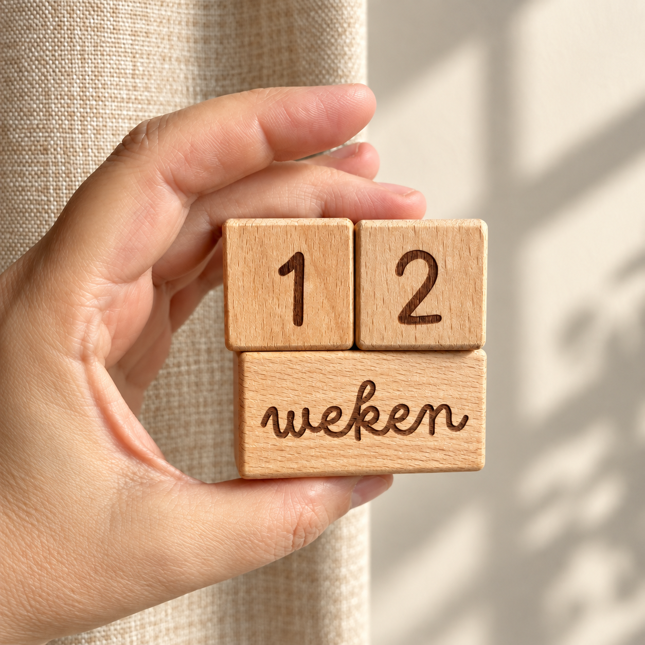 HOUTEN MIJLPAALBLOKKEN MINI (GEGRAVEERD)