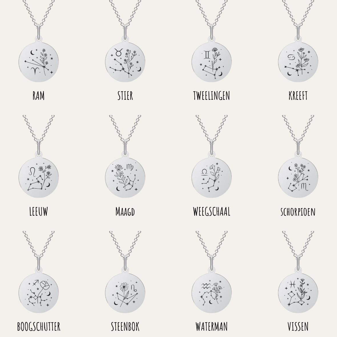 KETTING ♥ ZODIAC BLOOM - Afbeelding 3